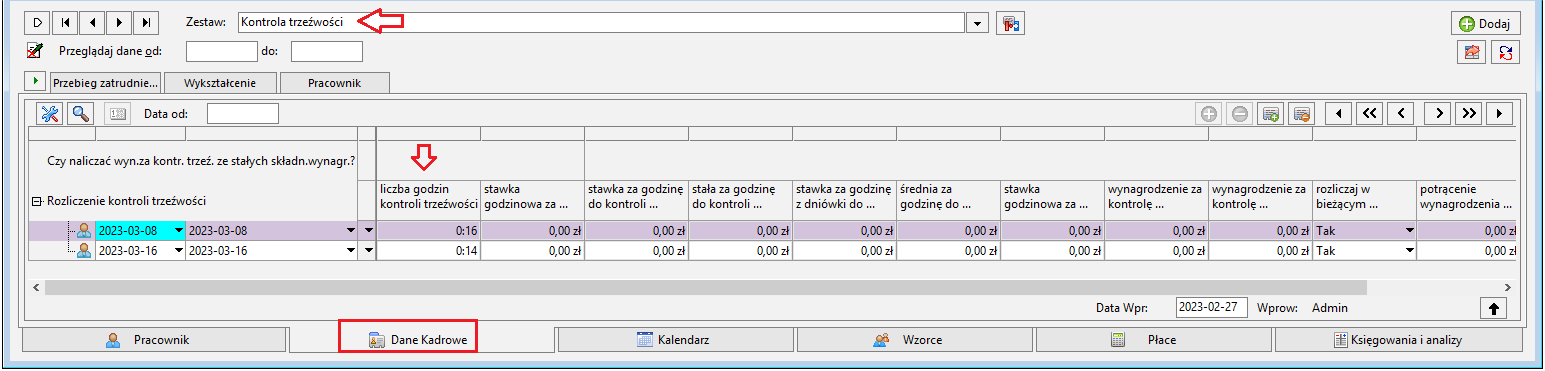 Kip Kontrola Trzeźwości Zasady Wprowadzenia I Implementacja Zmian W Symfonia Erp Kadry I 5700