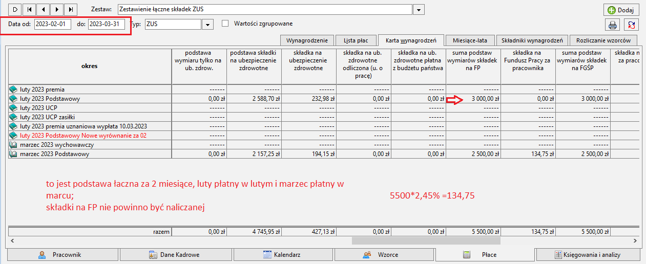 Kip 20222b Nieprawidłowe Wyliczenie Składki Na Fp Fundusz Pracy W Miesiącu W Którym Jest 1396
